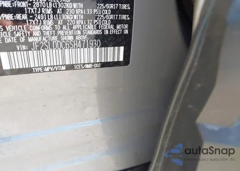 2025 Subaru Forester Premium z USA, uszkodzony, nr VIN JF2SLDDC6SH471930